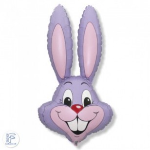 Pastel Lilac Rabbit Head Supershape Balloon